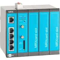 Insys Microelectronics icom MRX5 LTE, mod. LTE-Router, Ethernet-WAN, Schnelles Ethernet, SIM-Karten-Slot, Blau, Grau