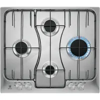 Electrolux RGG6242LOX, Edelstahl, Integriert, 60 cm, Gaskochfeld, Edelstahl, 4 Zone(n)