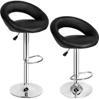 TecTake 2er Set Barhocker Christian Sitzhöhe 63 - 83 cm