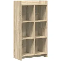 vidaXL Bücherregal Sonoma-Eiche 59 x 30 x 111 cm Holzwerkstoff