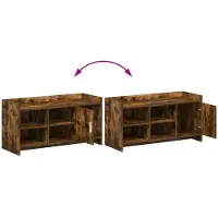 vidaXL Schuhschrank Geräucherte Eiche 100 x 39,5 x 51 cm Holzwerkstoff