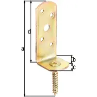 Alberts GAH-Flechtzaunhalter L-Form, Stahl, Schelle, Stahl, Galvanisch verzinkte Beschichtung, 9 mm, 50 Stück(e)
