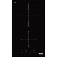 Smeg Universal SI2321D Einbaukochfeld / 30cm / Induktionskochfeld / 2 Brenner / schwarz