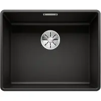 BLANCO Granitspüle "SUBLINE 500-F", schwarz, B:43cm H:19cm T:53cm, Verbundwerkstoff, Küchenspülen, Granitspüle, erhältlich in mehreren Farben