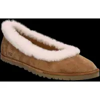 Ugg für Damen. 1178111 Zora Mary Jane Ballerinas aus Leder in Kastanienbraun (37), Wohnung, Wildleder, Keine, Lässig