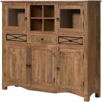 MASSIVMOEBEL24.DE MASSIVMOEBEL24 Highboard Akazie 160x40x140 natur versiegelt NATURE OF SPIRIT #339