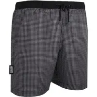 Guggen Mountain Badehose kariert Streifen in Grau | Gr.: 4XL
