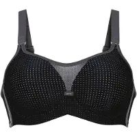 Anita Sport-BH "Sport BH mit Bügel performance wireX", Damen, Gr. 90, Cup D, schwarz (schwarz, anthrazit), Stoff, Obermaterial: 55% Polyamid PA. 23% Polyester PES. 22% Elasthan EL., BHs Sport-BH