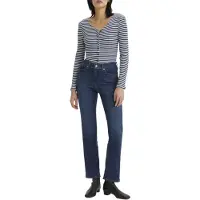Levi's Damen Jeanshose Classic Mid Rise, Straight Fit, Lapis Dark Horse, W28/L28