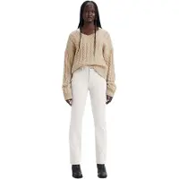 Levi's Damen Jeanshose Classic Mid Rise, Straight Fit, Weiß (Simply White), W33/