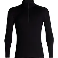 Icebreaker - 260 Tech L/S Half Zip - Merinounterwäsche Gr XL schwarz