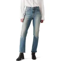 Levi's Damen Jeanshose Classic Mid Rise, Straight Fit, Blau (Cave Wall), W28/L28