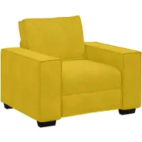 vidaXL Sessel Gelb 100x78x84 cm Samt