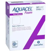 Acti Medi GmbH Aquacel Foam Nicht Adhäsiv 5x5 Cm Verband 10 St