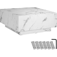 TecTake Couchtisch Lasley inkl. Bodenschoner, Belastbarkeit 45 kg