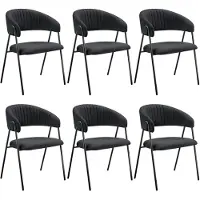 TecTake Armlehnstuhl Bedano Webstoff, gepolstert 60 x 58 x 85 cm