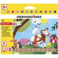 Eberhard Faber buntstifte MiniMaxi 3 in 1 1 cm Holz 12 Stück
