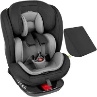 TecTake Auto-Drehsitz - Babyschale - i-Size-Zulassung - Isofix-Autositz - Sitzerhöhung - Autokindersitz - 5-Punkt-Gurt - Von Geburt bis 150cm/36kg
