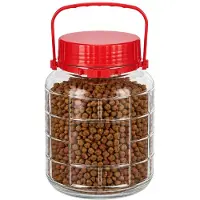 Alessandro XXL Lebensmittelbehalter - Glas - 2 Liter - Verschlussdeckel und Griff - transparent