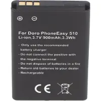 AccuCell Akku passend für den Doro PhoneEasy 510 Akku DBC-800A, DBC-800B, DBR-800A