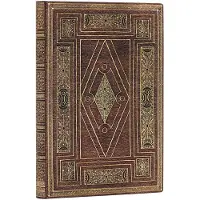 Paperblanks Liniertes Notizbuch ''First Folio'' in Braun - (B)13 x (H)18 cm - onesize