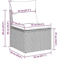 vidaXL 7-tlg. Schafschermaschine-Set 550 W