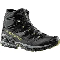 La Sportiva Ultra Raptor II Mid Leather GTX, Mountain Hiking, Man, Shoes, Mid Cut, K00N11 Black/Cedar, 47 -