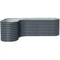 Westmann Grow Faster XL Metall Hochbeet L-Form mit Erweiterung