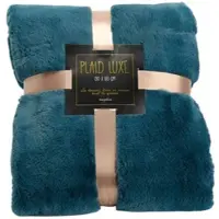 Amadeus Plaid Luxe smaragdgrün 170x240 cm - Blau Polyester 170x0.01 cm