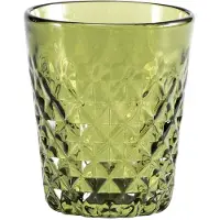 Zafferano Tumbler Balloton Green Apple, 6er-Set mundgeblasene Gläser mit eleganter und langlebiger Reliefstruktur, 35 cl