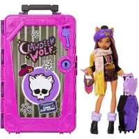 Monster High Skulltimate Secrets Hütten-Gruselurlaub Spielset, Clawdeen Wolf-Puppe und Zubehör, Modepuppe, Weiblich, 4 Jahr(e), Junge/Mädchen, 320 mm, Mehrfarbig