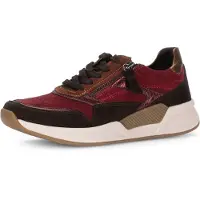 Gabor ROLLINGSOFT Damenschuhe - sportliche Schnür- Halbschuhe rot Freizeit