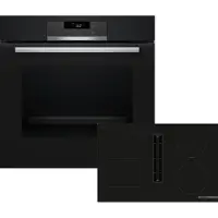 Bosch HBD271FB87 (HBA171BB3+PVS811B16E), Zonen-Induktionskochfeld, 4 Zone(n), Schwarz, Berührung, 80,2 cm, 52,2 cm