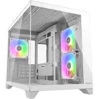 Cougar Gehäuse Mini-Tower, FV150 ARGB, Weiß, Mini Tower, PC, Weiß, micro ATX, Mini-ITX, Gaming, Multi