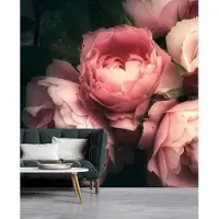 A.S. Création Vliestapete "Fototapete Vintage-Rosen Rosa Dunkel Vliestapete" matt glatt