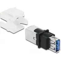 DeLOCK 86394, Flach, Weiß, USB A, USB B, Weiblich, Weiblich