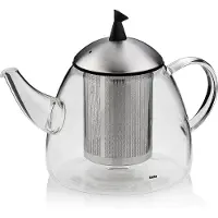 kela Teekanne Aurora mit Filter Transparent 1,3L