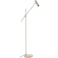 LINDBY Stehlampe Vilo , creme / amber, für Wohn- / Esszimmer, Metall, Skandinavisch, Stehlampe