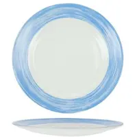 Arcoroc Brush Blue Teller flach 25,4cm * 6er