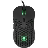 White Shark ΞSHARK Naginata, Beidhändig, Optisch, USB Typ-A, 16000 DPI, Schwarz