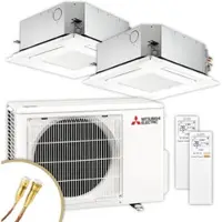 Mitsubishi Multisplit Klimaanlage Decke | SLZ-M | 1,5 kW + 3,5 kW | Quick-Connect