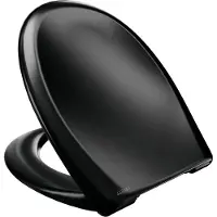 LUVETT WC-Sitz C770 Schwarz oval mit Absenkautomatik