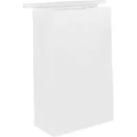 Greenuso MONOUSO - Weiße SOS-Tüte mit Verschluss 15+7x23cm (50 Stück)