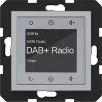 Hager WAN6011TA Radio Touch UP DAB+, A.x/C.x, titan metallisch lackiert
