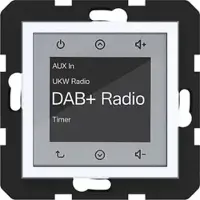 Hager WAN6011WG Radio Touch UP DAB+, A.x/C.x, lichtweiß glänzend