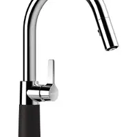 Schock SC-520 Küchenarmatur mit Ausziehbarer Brause Puro Schwarz