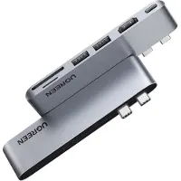 UGREEN Hub 2xUSB-C zu HDMI / 2xUSB 3.0 / SD TF / USB-C PD - Grau