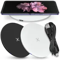 NAUCI Wireless Ladegerät für Samsung Galaxy Z Flip Fold 8 7 / FE 6 5 Ladestation 15W