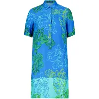 Betty Barclay Hemdblusenkleid "Hemdblusenkleid mit Knopfleiste", Damen, Gr. 46, EURO, bunt (grün, blau), 100% Viskose CV., Kleider Hemdblusenkleid