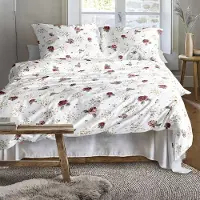 Irisette Edel-Feinbiber Bettwäsche Meran rot 8627 140x200 cm + 70x90 cm